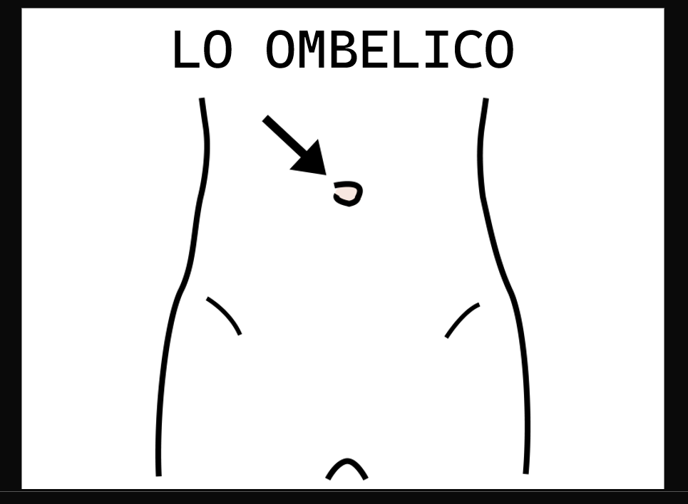 Vocabolario per le parti del corpo